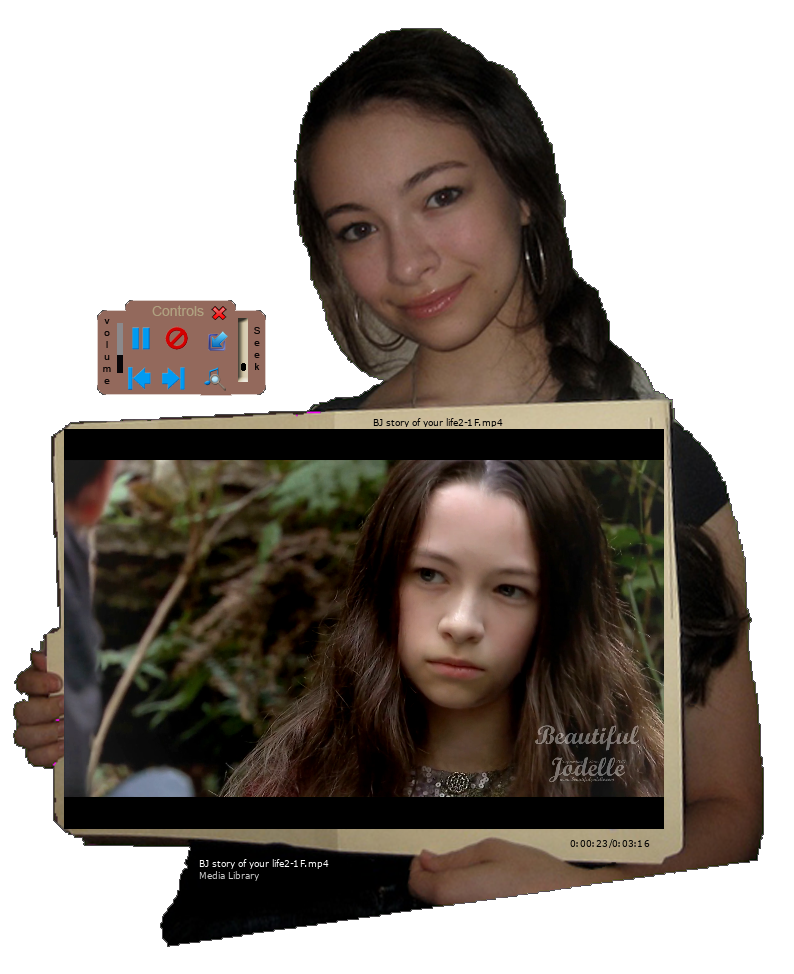 Jodelle Ferland Media Player skin VLC